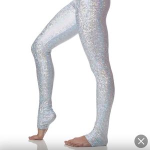 Emily Hsu Women’s Crystal Mermaid Long Leggings Size Small